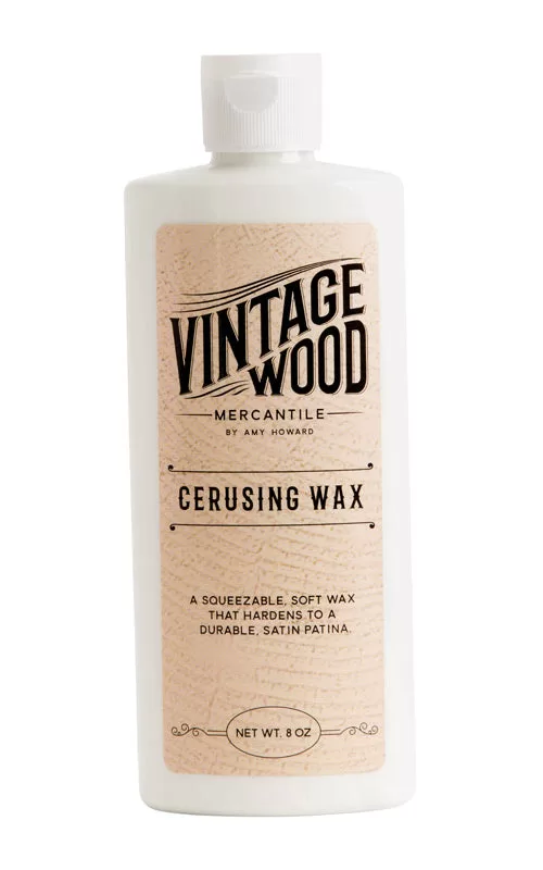 Amy Howard at Home AH971 Vintage Wood Mercantile Cerusing Wax White 8 Oz