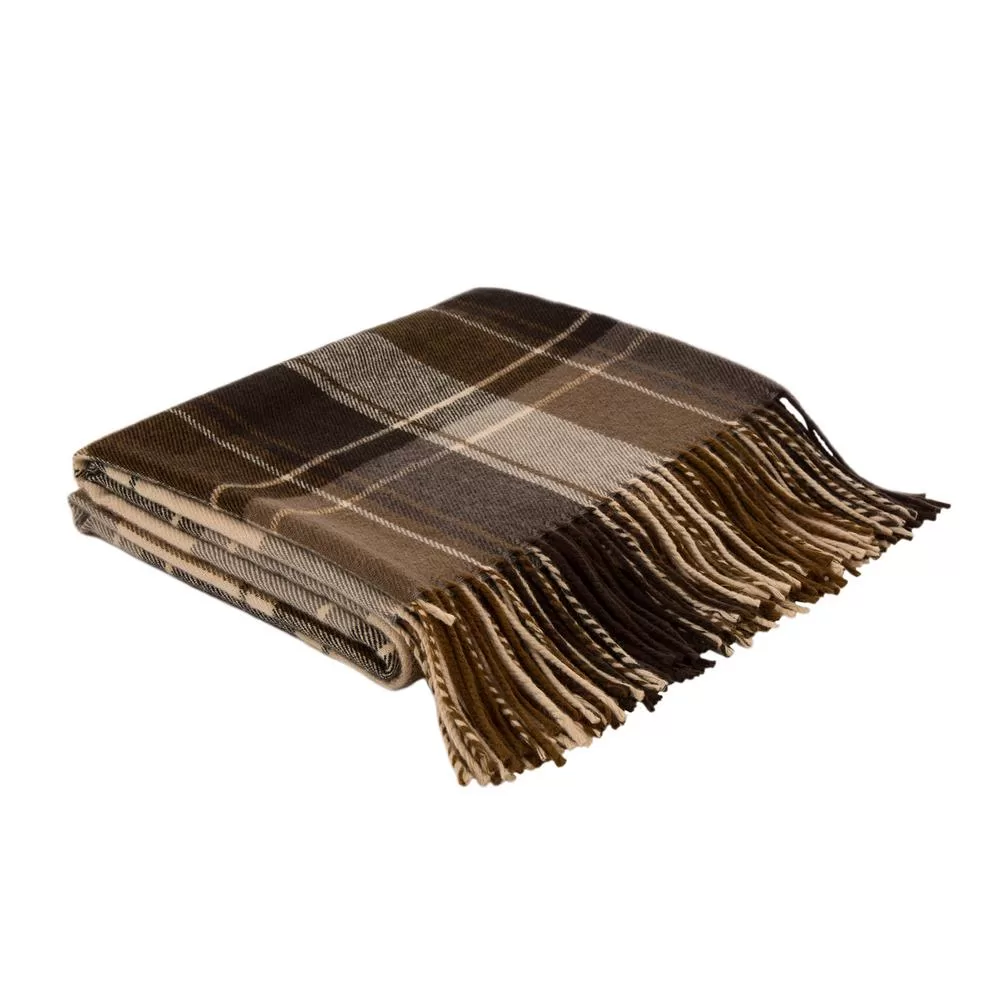 Glitzhome 50 Inch Woven Plaid Throw Blanket Couch Bed