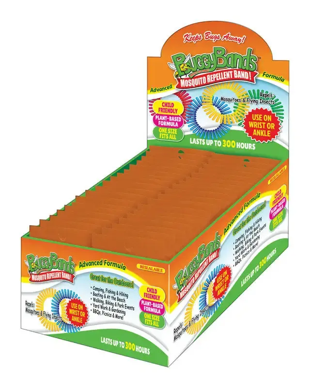 BuggyBands Mosquito Repellent Bands Pack 50 Outdoor Protection BuggyBeds